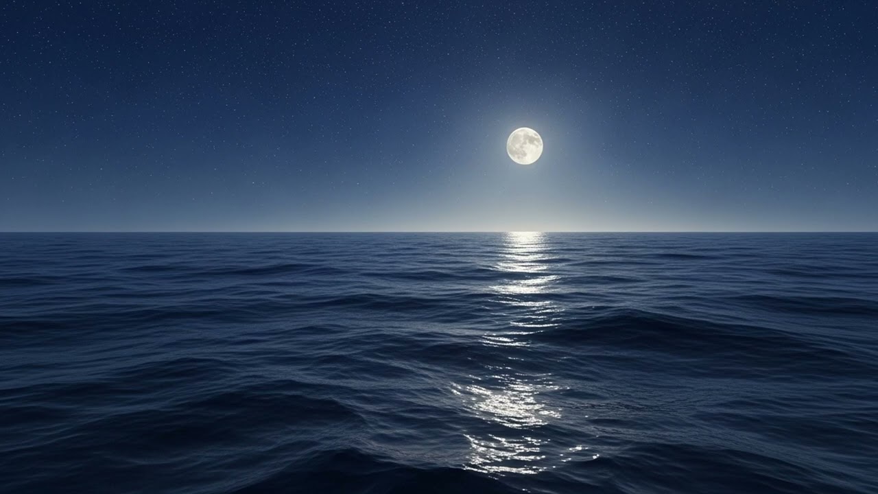 Calm Night Sea 🌊 2 Hour Relaxation Session