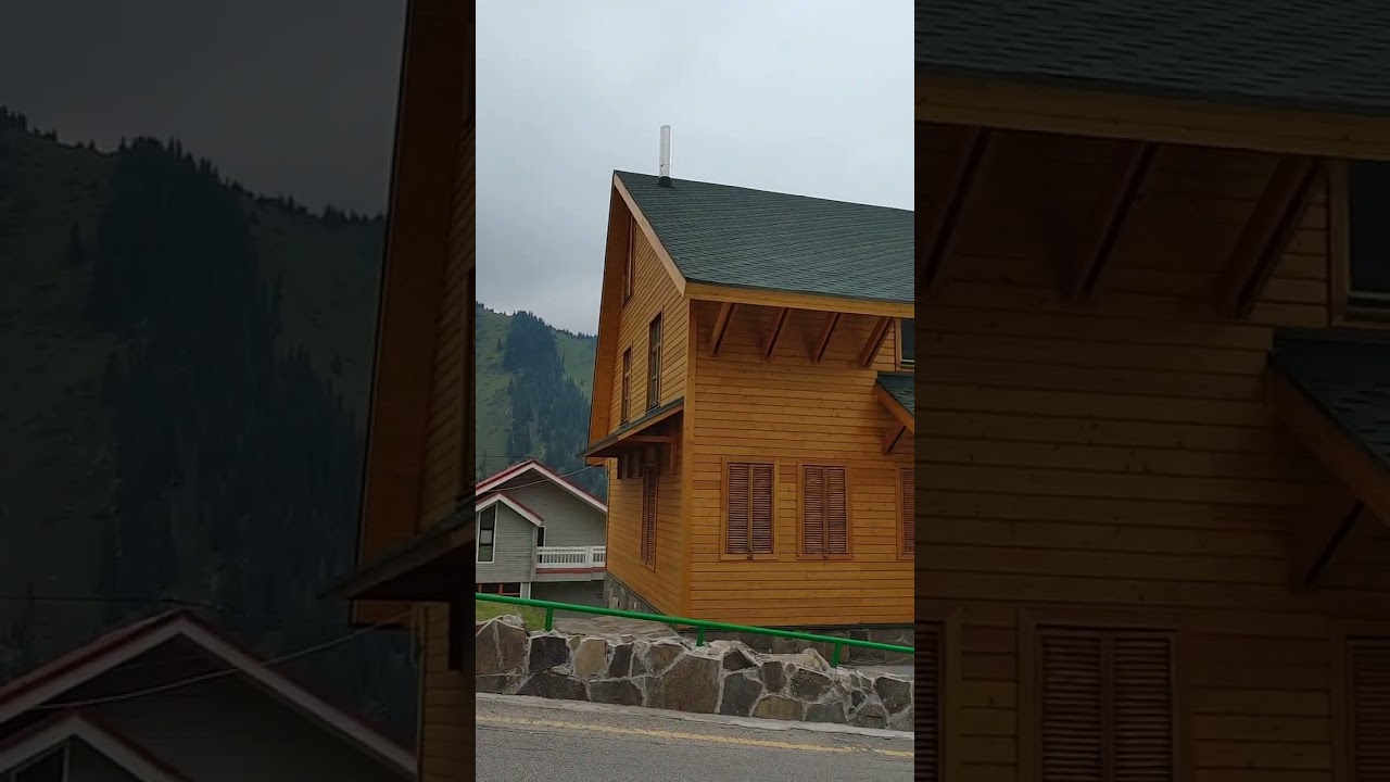 Новые коттеджи для туристов (Медео Шымбулак )
