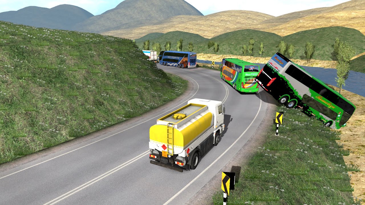 CARRETERAS CON CURVAS PELIGROSAS DE PERU / SCANIA G7 NEW 1800 DD 8X2 / RONCO PERU