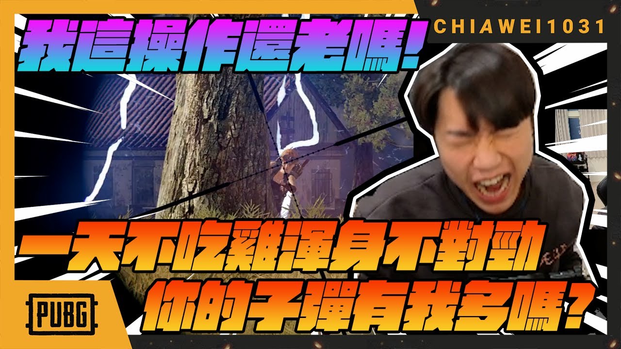 我這操作還老嗎!一天不吃雞渾身不對勁!你的子彈有我多嗎!｜絕地求生｜chiawei1031tv