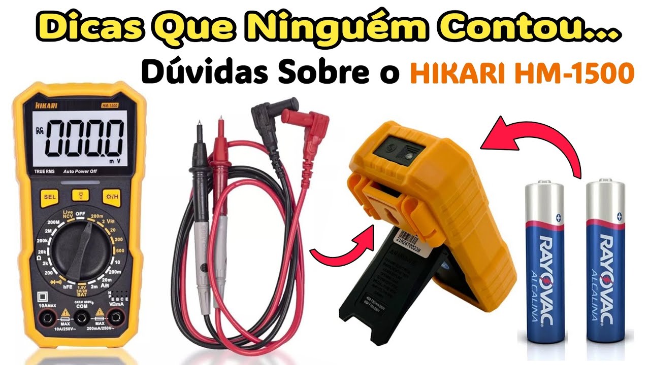Dicas e Dúvidas Sobre Multímetro Hikari HM-1500 Funções, Importantes Para Iniciantes #hikari #dicas 