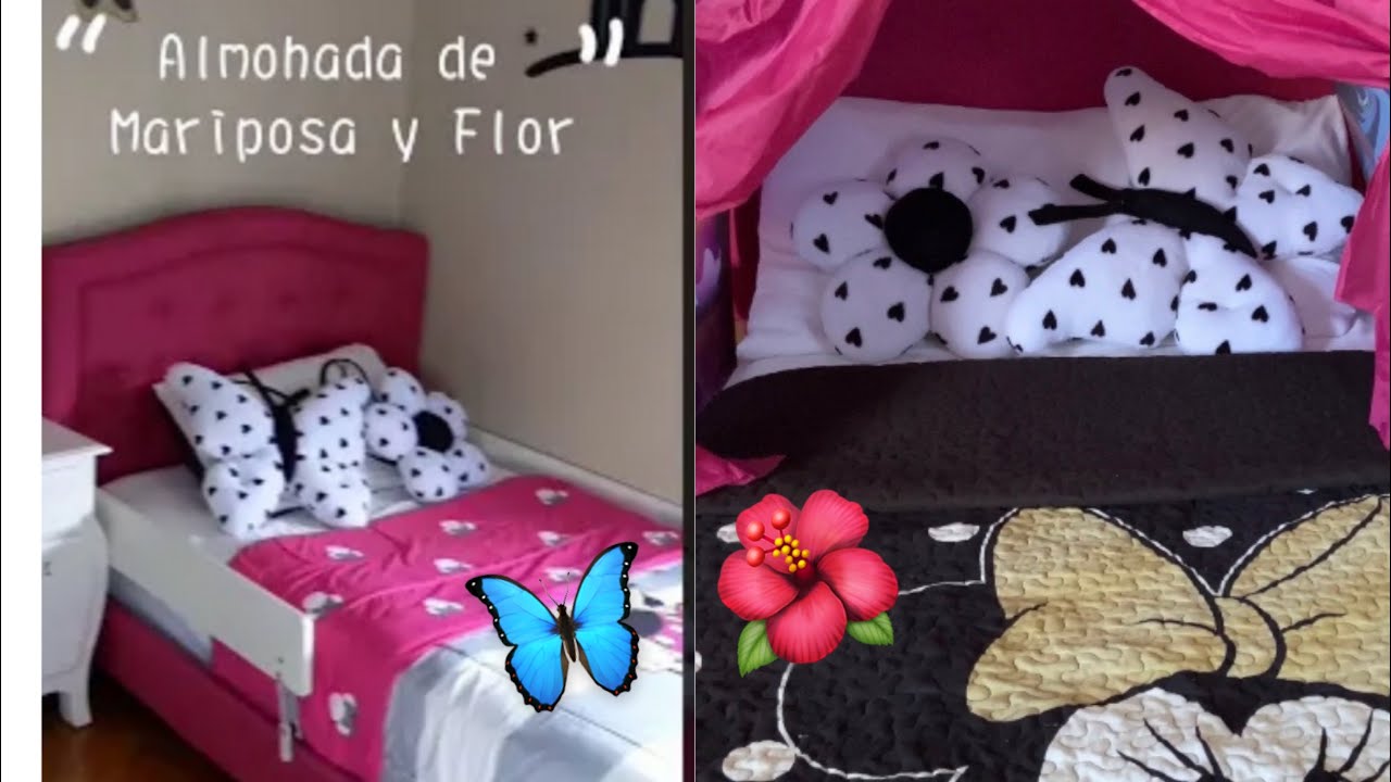 ALMOHADA CON FORMA DE MARIPOSA 🦋🌺