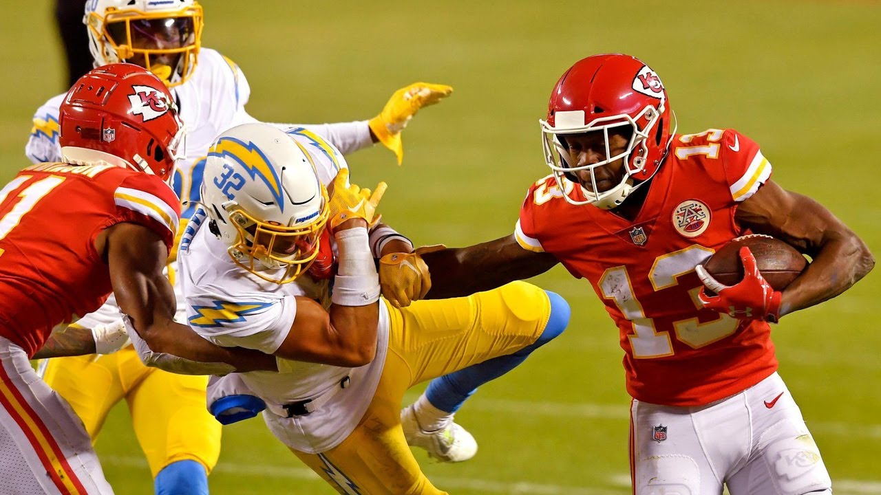 Chiefs Wide Receiver Byron Pringle talks about game with LA Chargers