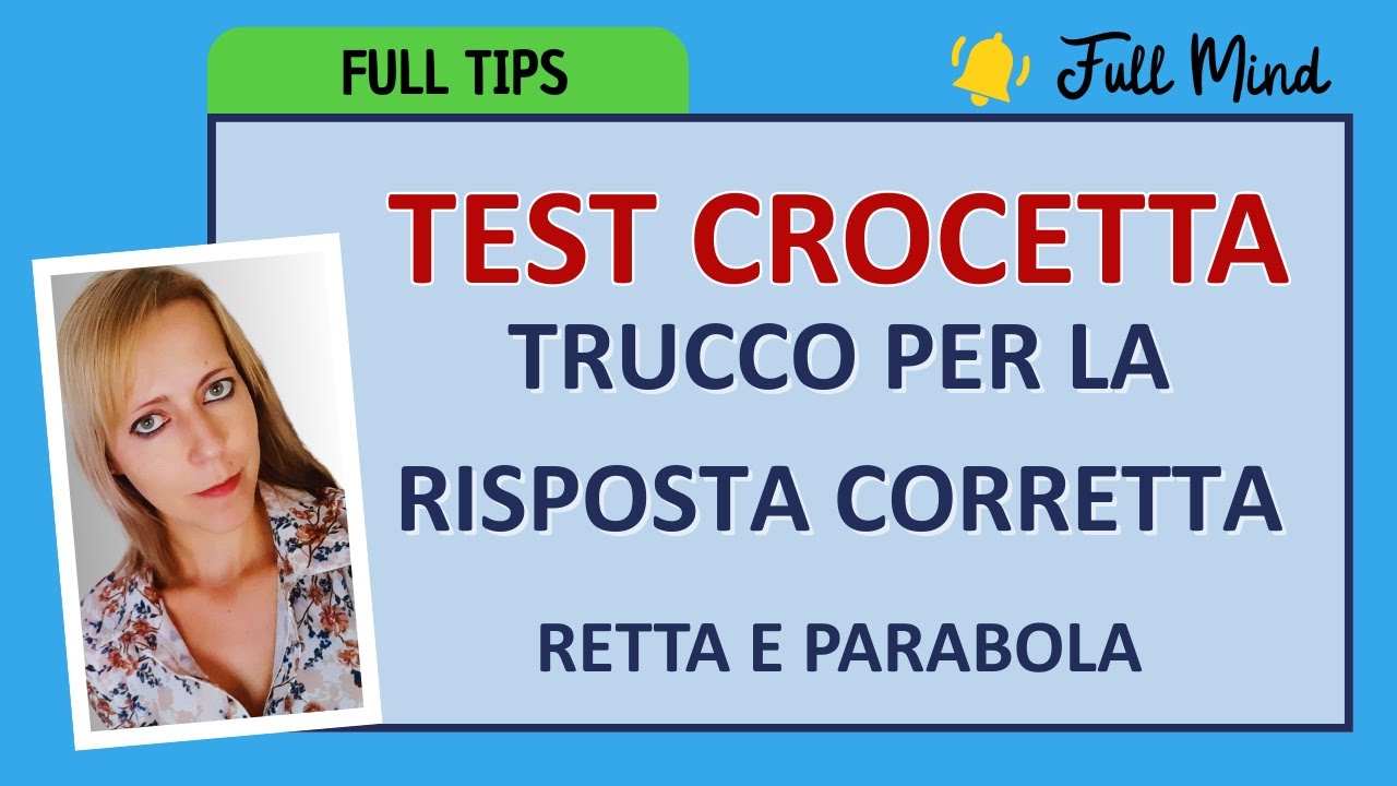 TRUCCO per risposte veloci ai QUIZ: domande su RETTA E PARABOLA!