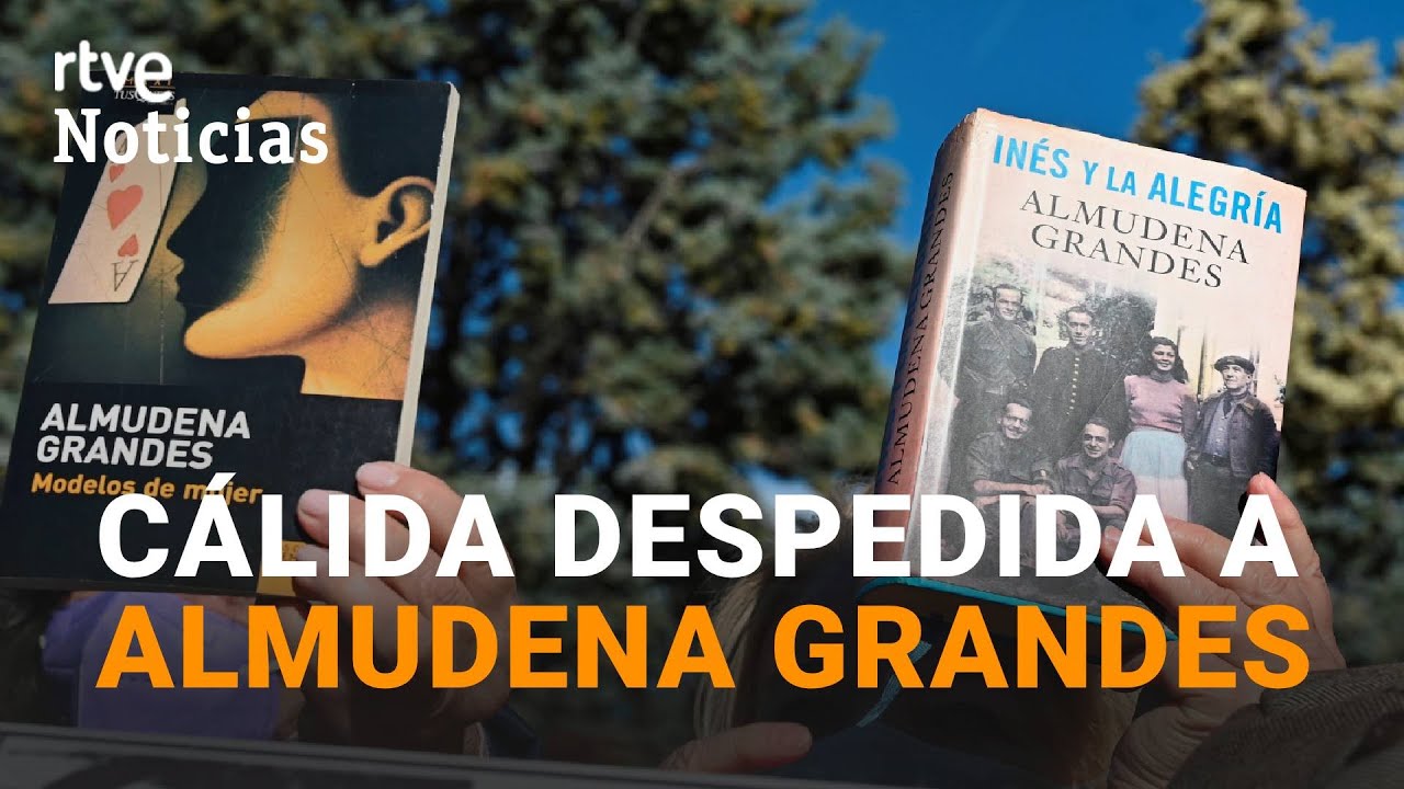 Así ha sido el FUNERAL de ALMUDENA GRANDES: Libros, claveles y banderas republicanas | RTVE Noticias