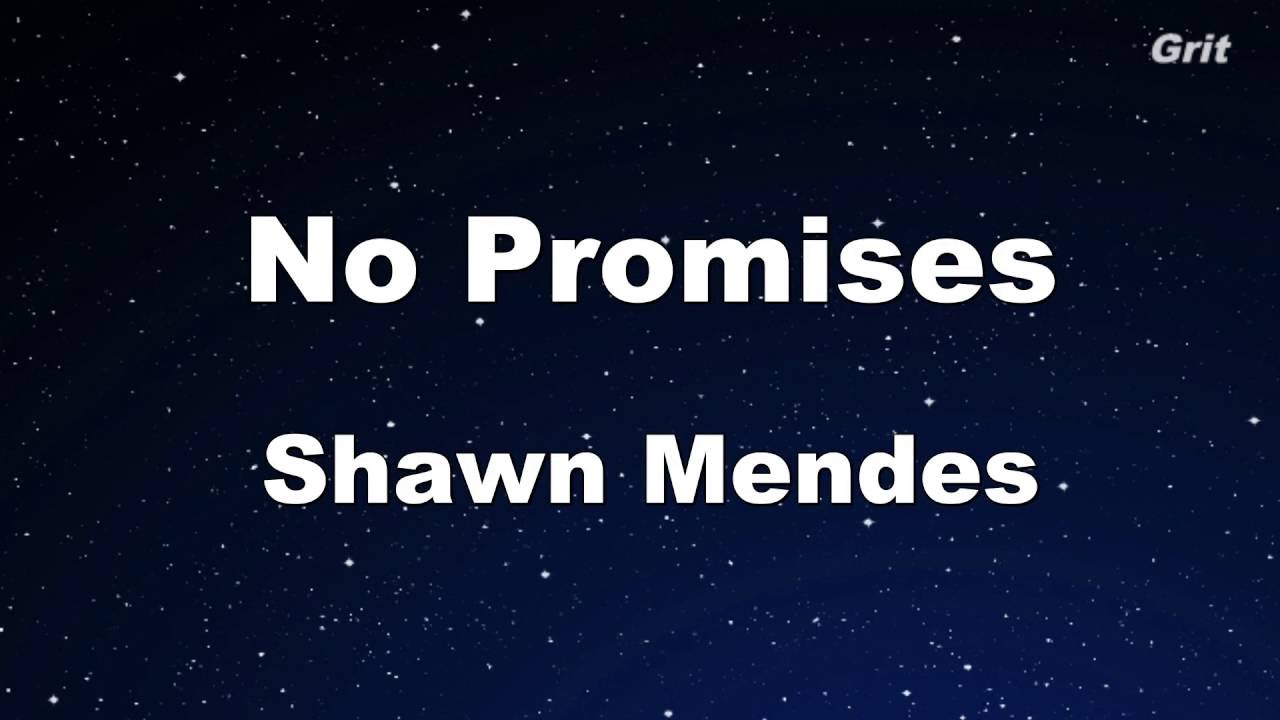 No Promises - Shawn Mendes Karaoke 【No Guide Melody】 Instrumental
