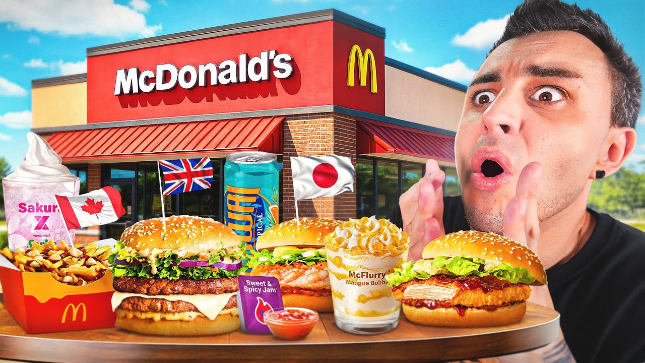 Je teste les BURGERS McDo du MONDE ! (Japon, Canada, Corée...)