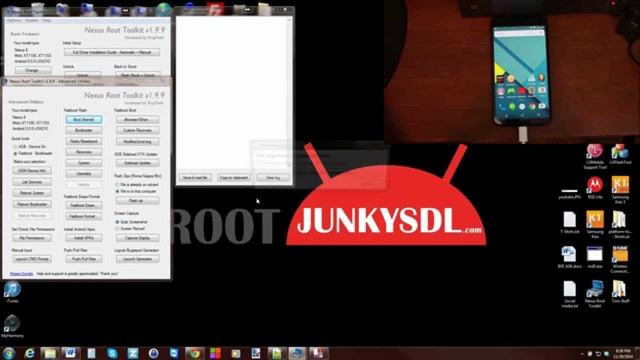 Nexus Root Tool Kit Removing Lollipop data Encryption for better performance