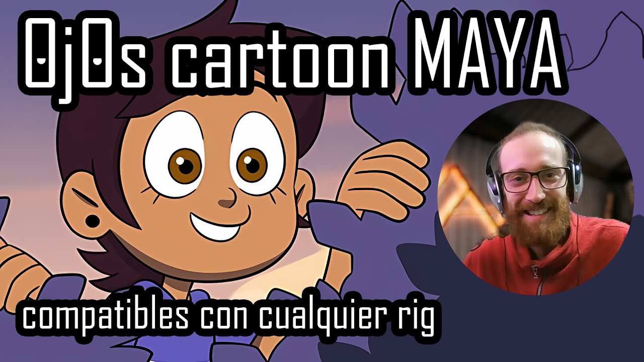 Rig ojos cartoon maya compatible con advansed skeleton y cualquier rig