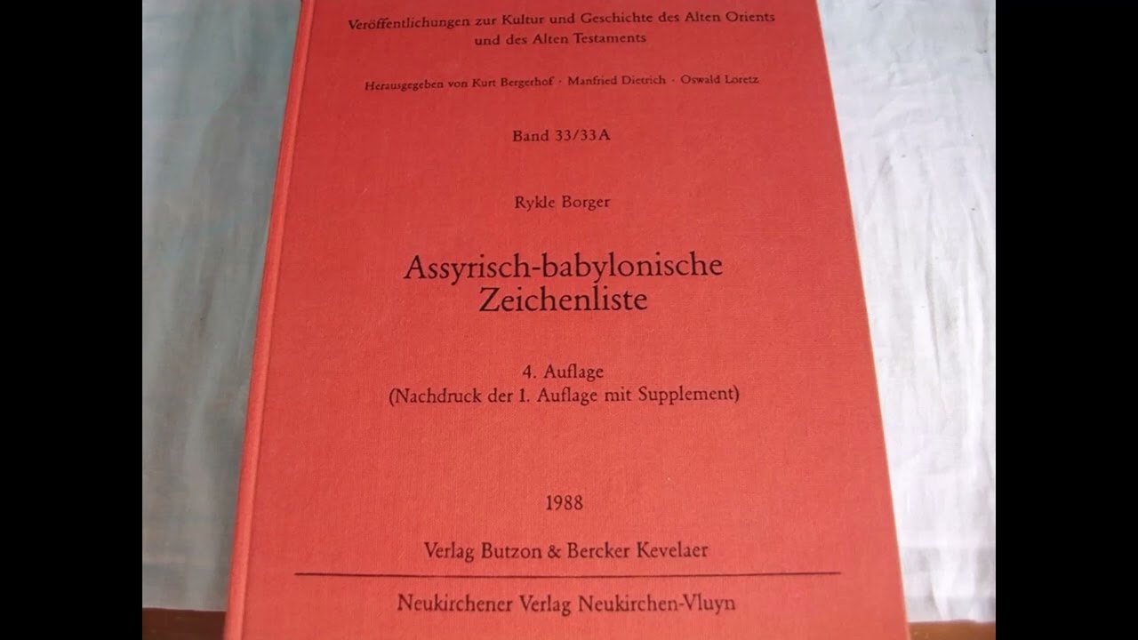 Assyrisch-babylonische Zeichenliste