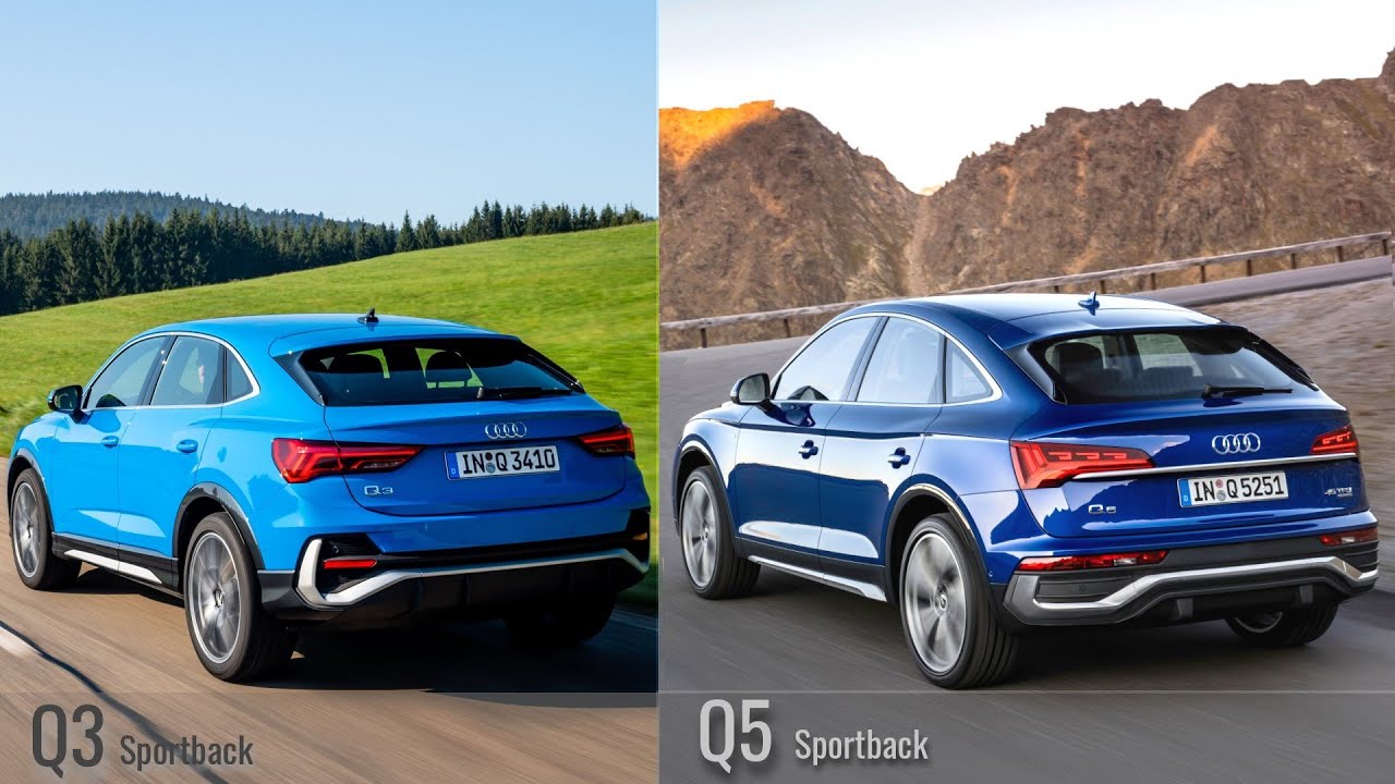Audi Q5 Sportback 2021 года против Audi Q3 Sportback