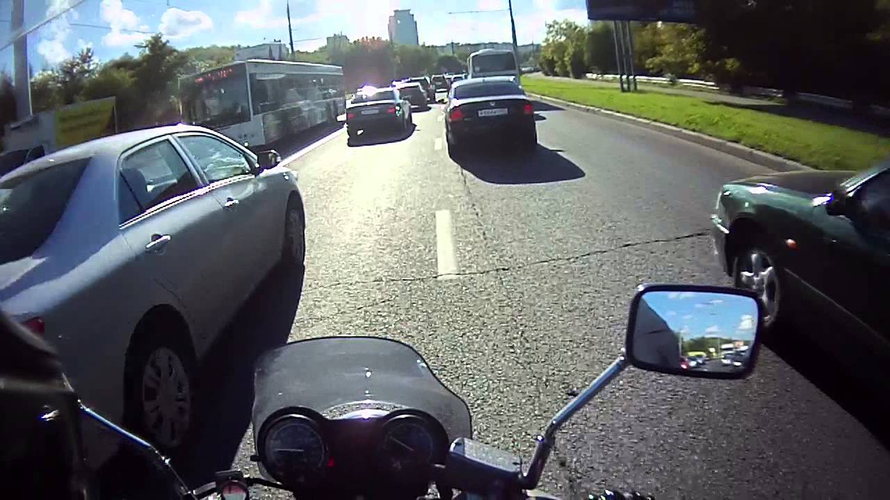 Обычный путь домой Honda NTV650 Moscow