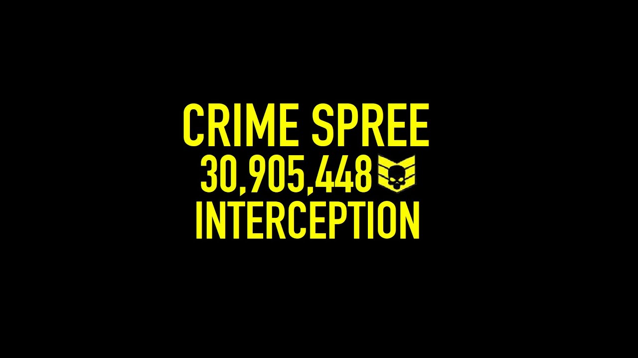 [PAYDAY 2] Interception Solo Crime Spree (No AI, 30 million)