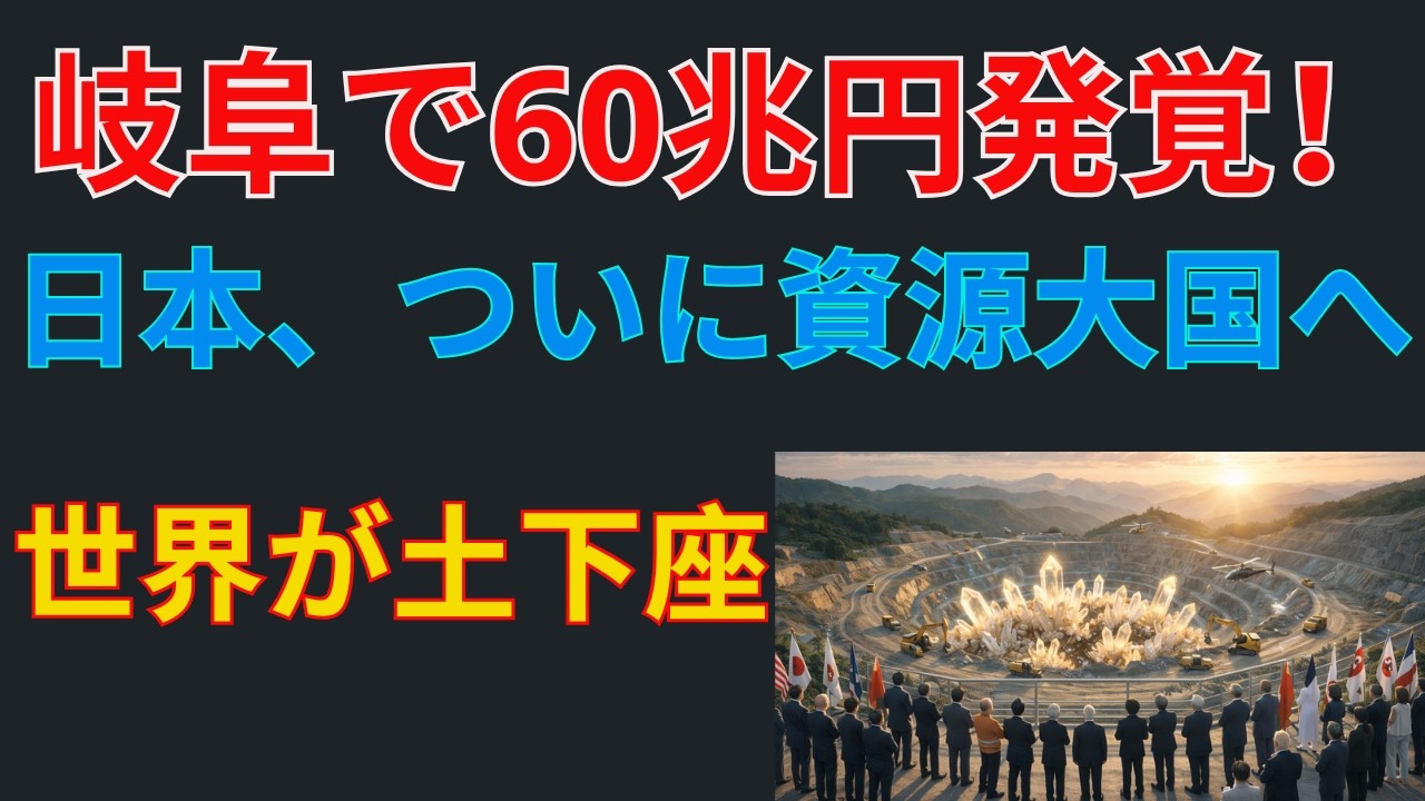 【衝撃の真実】日本、ついに資源大国へ！岐阜の地下に眠る「白い悪魔（ウラン）」とは