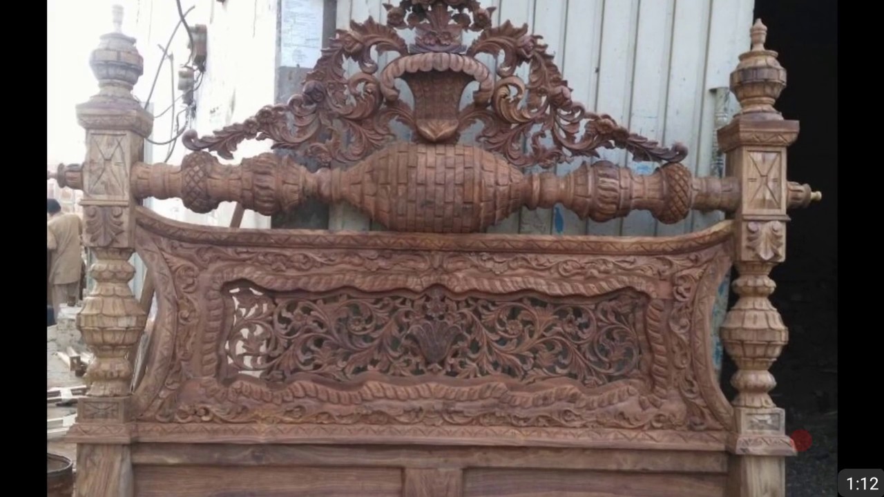Dholki Wooden Bed  (www.Chiniotwoodwork.com)-Online shop Home, Luxury and Office Pure Wooden Items