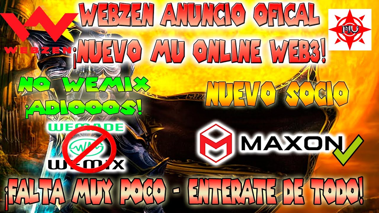💎NUEVO MU ONLINE WEB3 OFICIAL  DE WEBZEN🤯 LLEGARA PRONTO