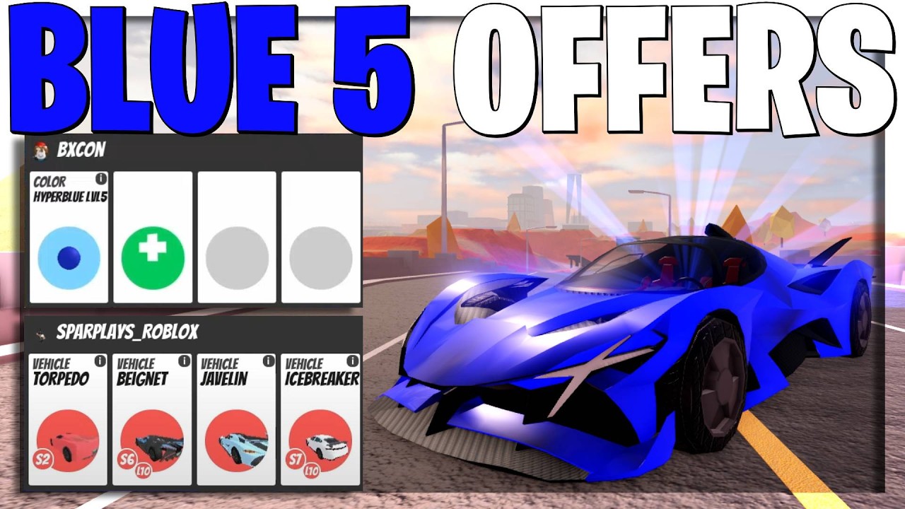 What Do People Offer For Hyper Blue Level 5? (Roblox Jailbreak)