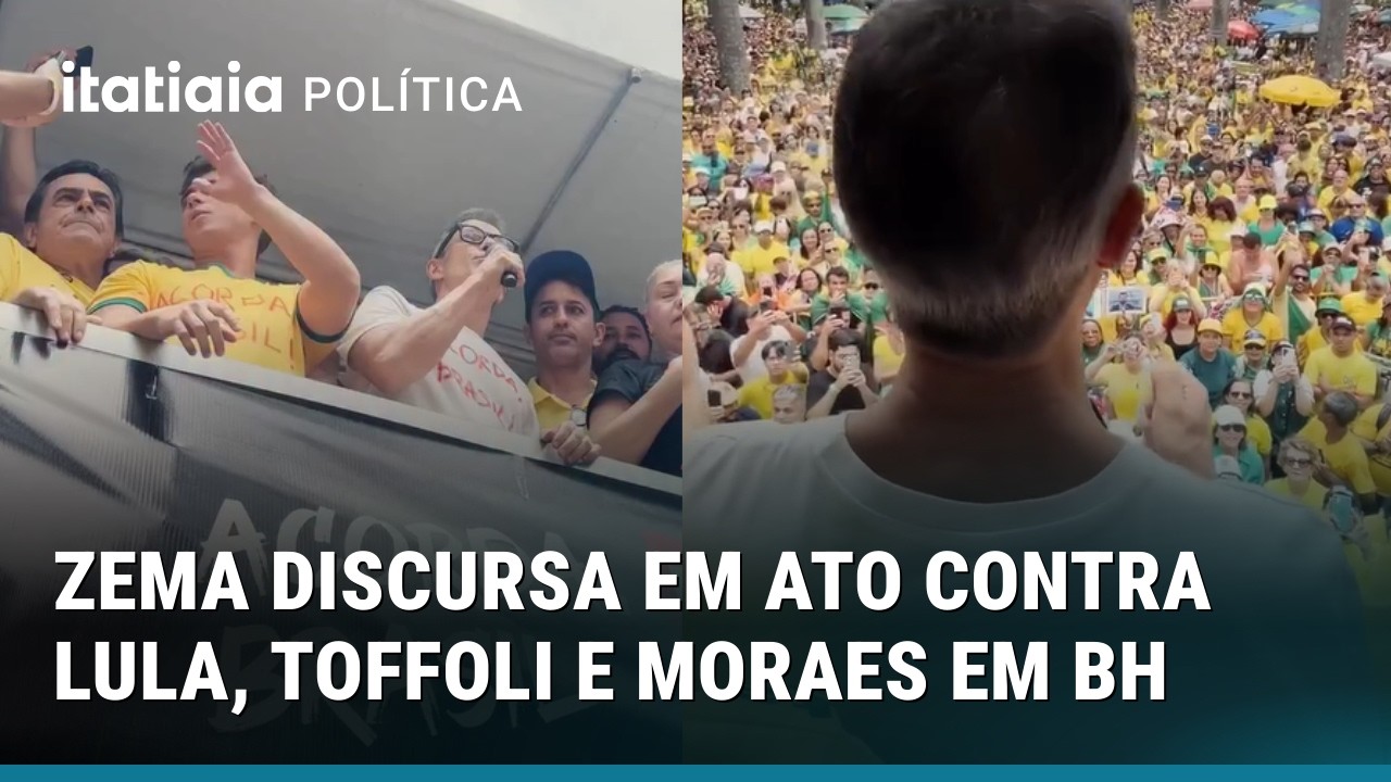 ZEMA DISCURSA NA PRAÇA DA LIBERDADE E DIZ QUE O BRASIL PRECISA DE POLÍTICOS QUE ACREDITAM EM DEUS