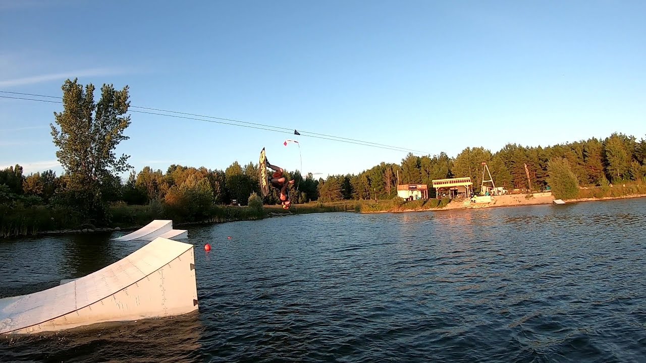 Dennis First Tantrum on a Wakeboard