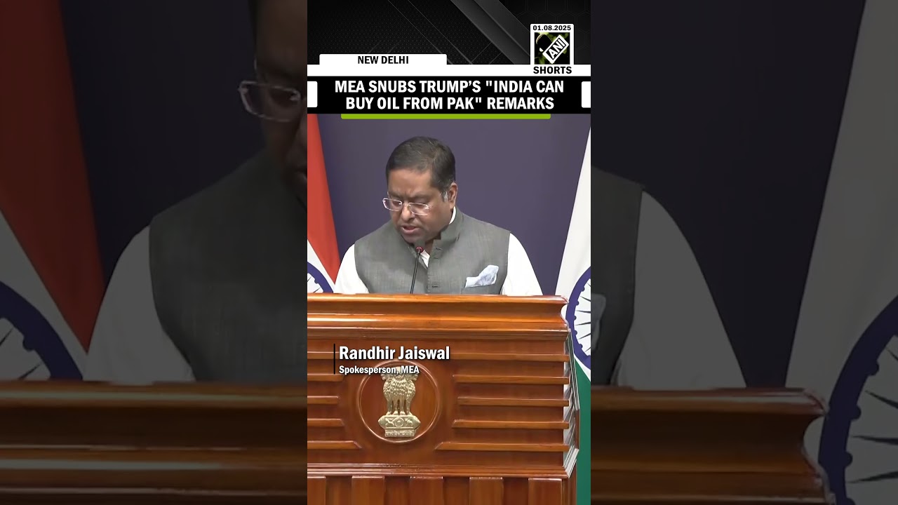 MEA&rsquo;s Randhir Jaiswal snubs Trump&rsquo;s &ldquo;India can buy oil from Pakistan&rdquo; remarks in press briefing