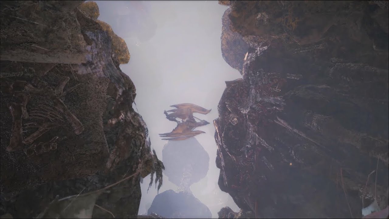 【MHW】瘴気の谷のモンスターの死体（字幕付き）