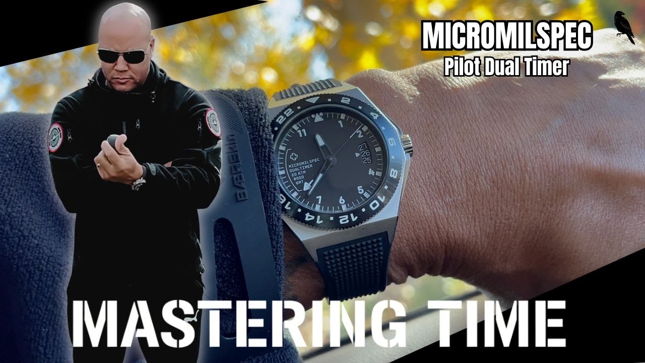Обзор часов MICROMILSPEC Pilot Dual Timer GMT AUTOMATIC | ДВОЙНОЕ ВРЕМЯ, СДЕЛАННОЕ ШВЕЙЦАРСКИМ ВО...