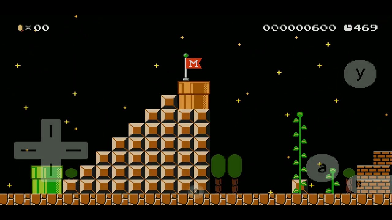 Recreacion de mario 85 en súper mario maker world engine