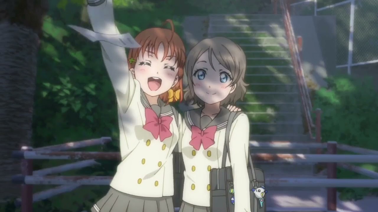 Chika hugs You Watanabe in 3 different languages