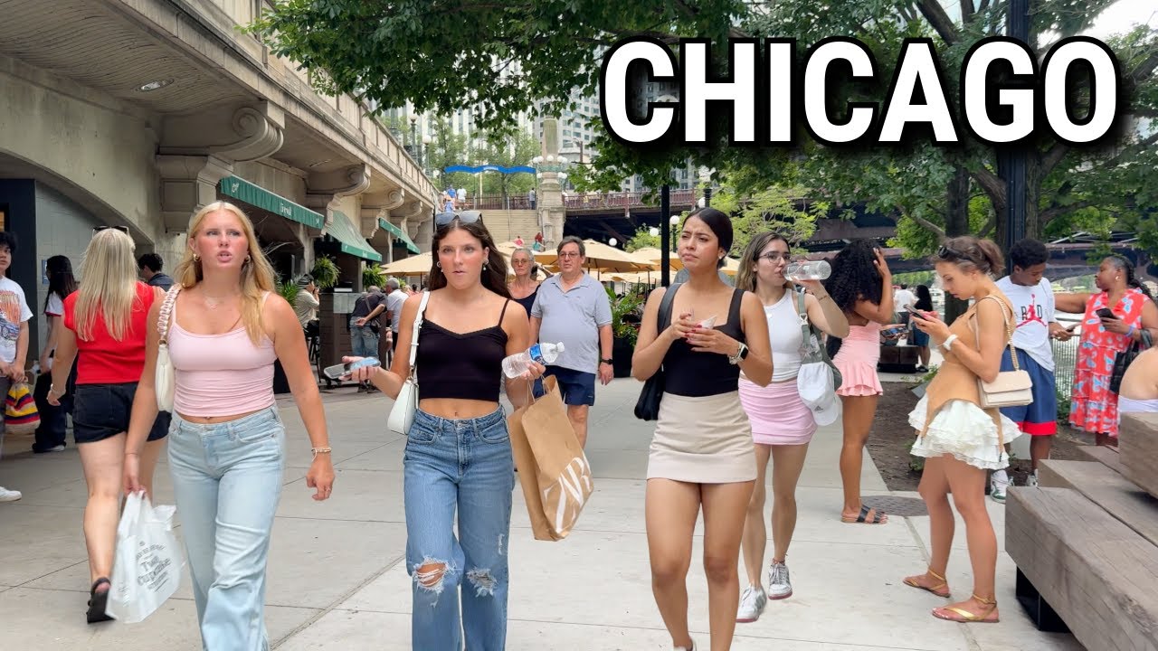 🇺🇸 Chicago Summer Walk 😎 Vibrant Sunday Walking Tour | July 27, 2025 | 4K City Sounds