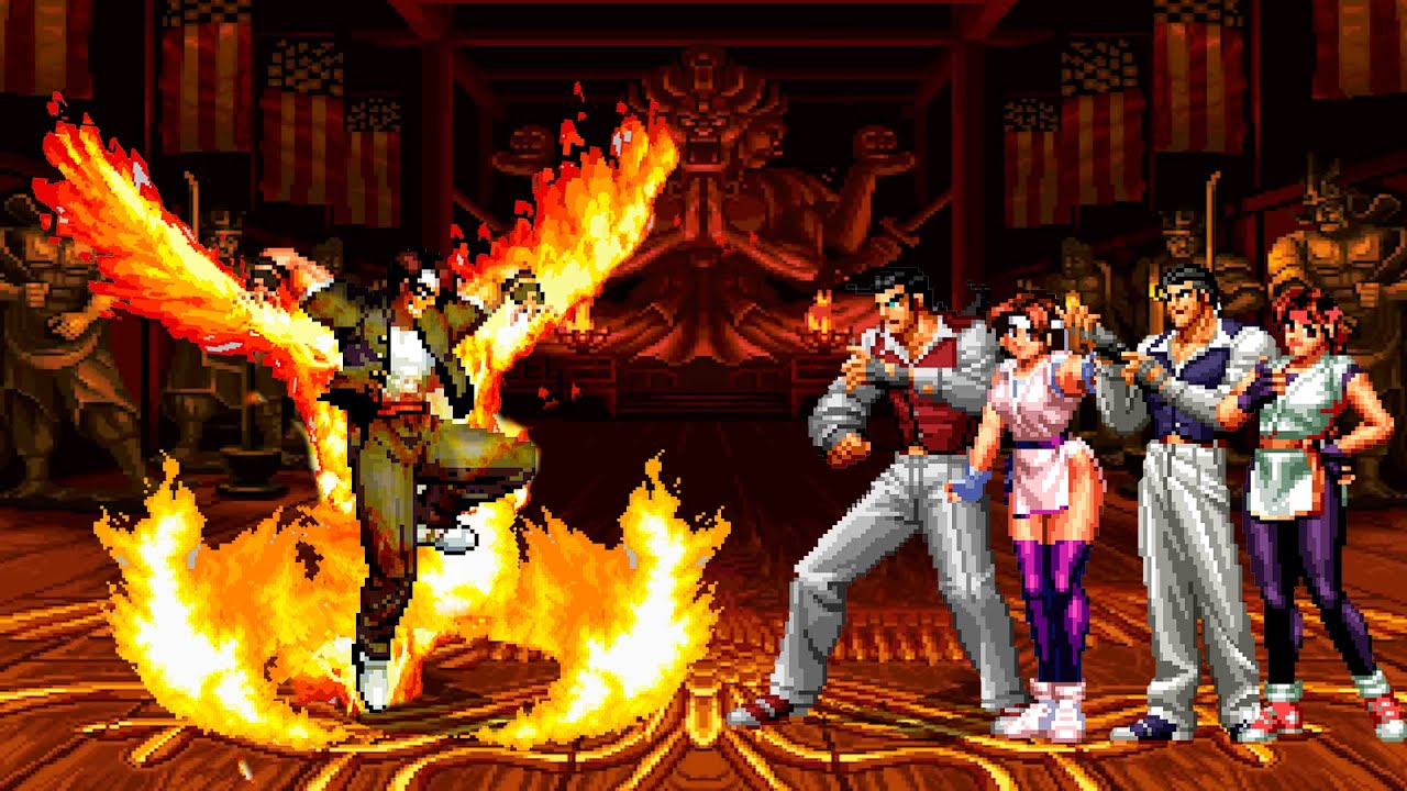[KOF Mugen] SB Kyo Kusanagi vs Robert Garcia & Yuri Sakazaki Team