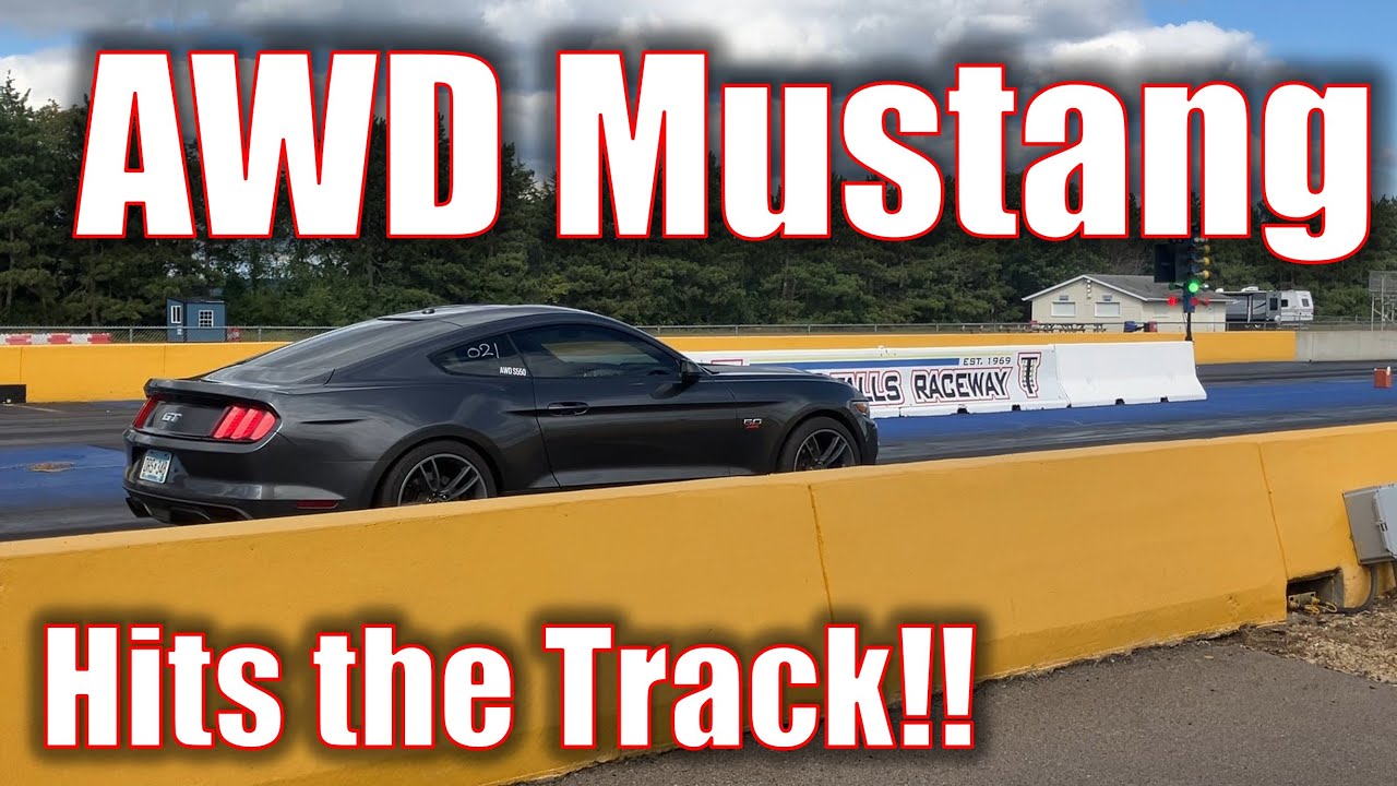 All Wheel Drive Mustang GT 5.0 Does 10's!! Supercharged AWD Coyote American GT-R goes to the Track!!