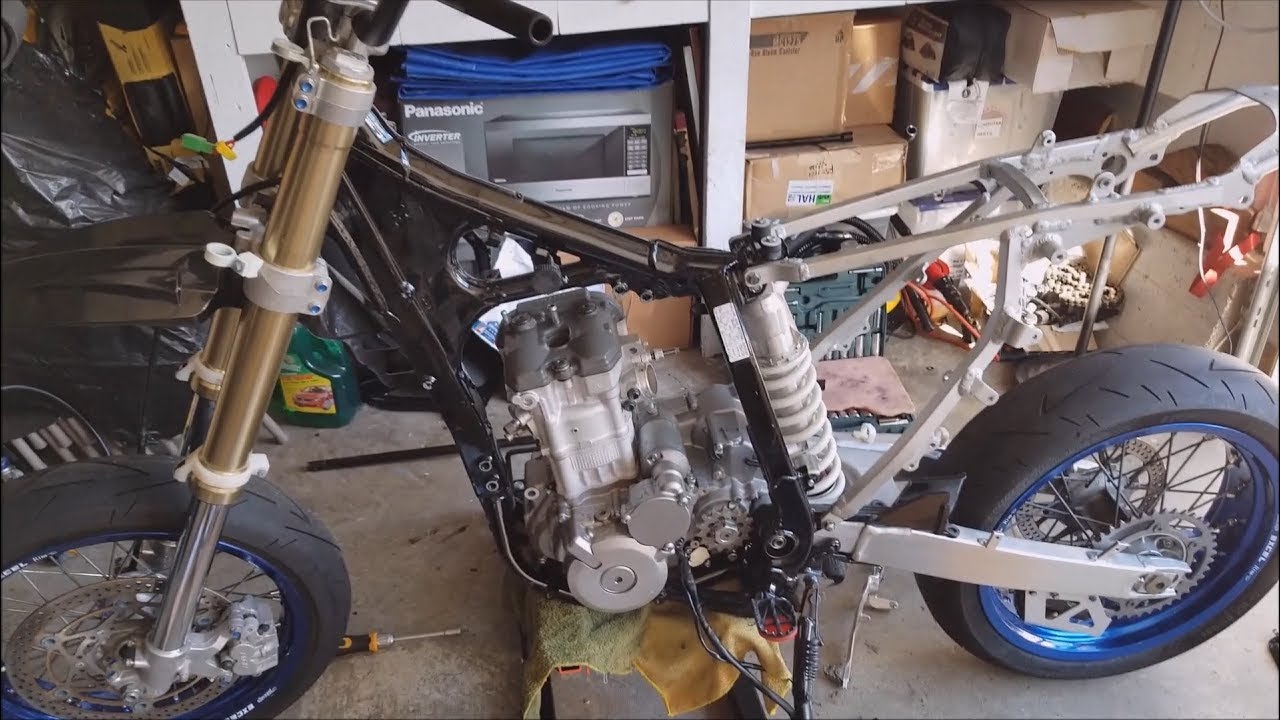 Engine Installation + Re-wiring - 2013 Suzuki DRZ400SM