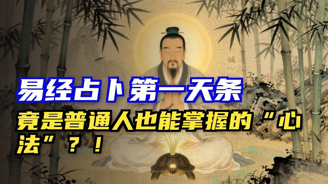 《易经》占卜第一天条：心不“诚”，卦不“灵”！古人起卦前的“心法”！ #易经 #诚心 #心法 #起卦