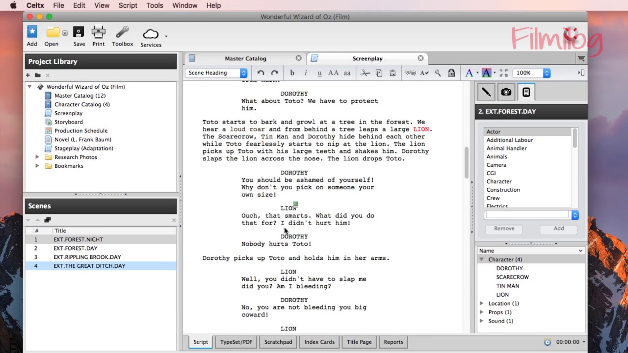 Screenplay Format -  How to Write  Movie Screenplay in Format  | FilmiLog