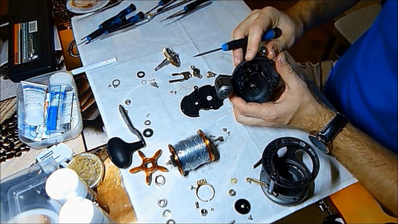 техническое обслуживание (service)  катушки (reel)  OKUMA CW453D