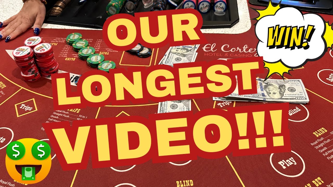ULTIMATE TEXAS HOLD 'EM in LAS VEGAS! OUR LONGEST VIDEO!!! AND WE WON!!