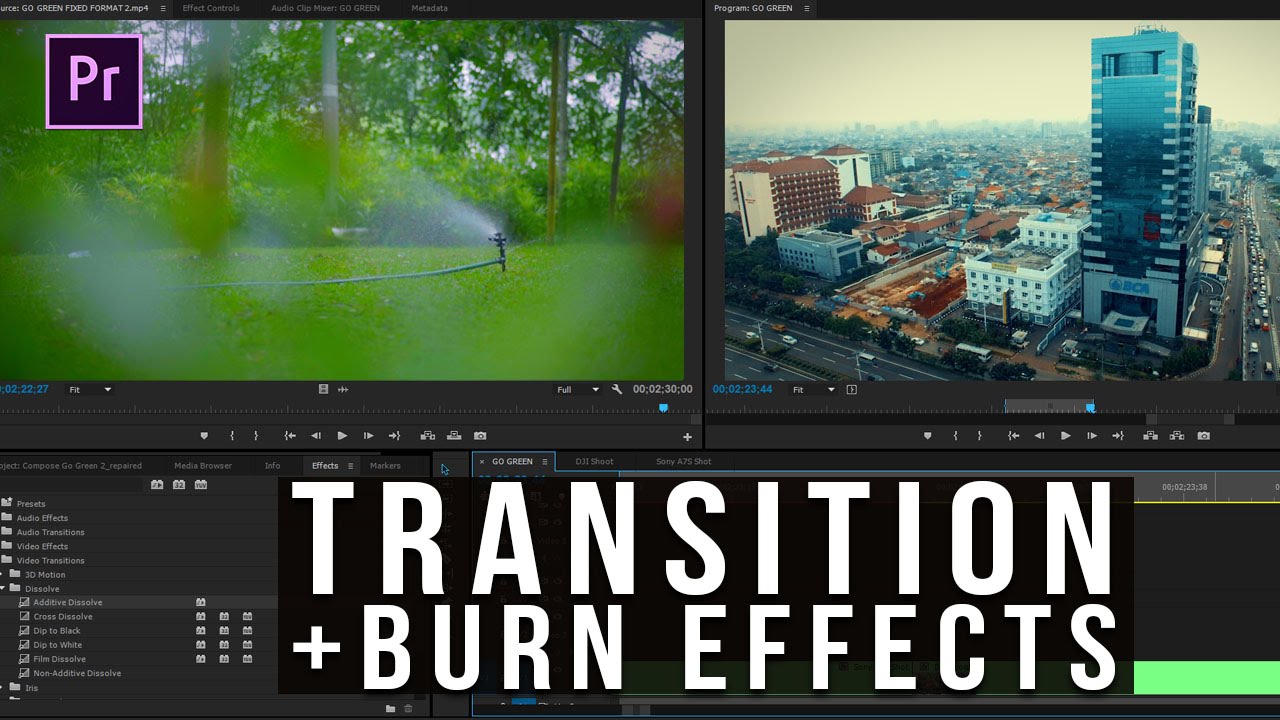 Premiere Pro Tutorial - Transition & Burn Effects [INDONESIA]