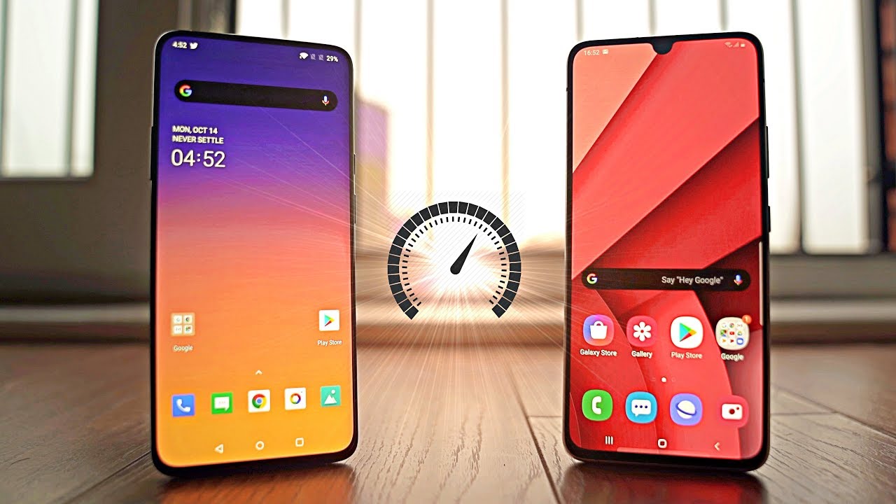 Samsung Galaxy A90 5G vs OnePlus 7T Pro - Speed Test!