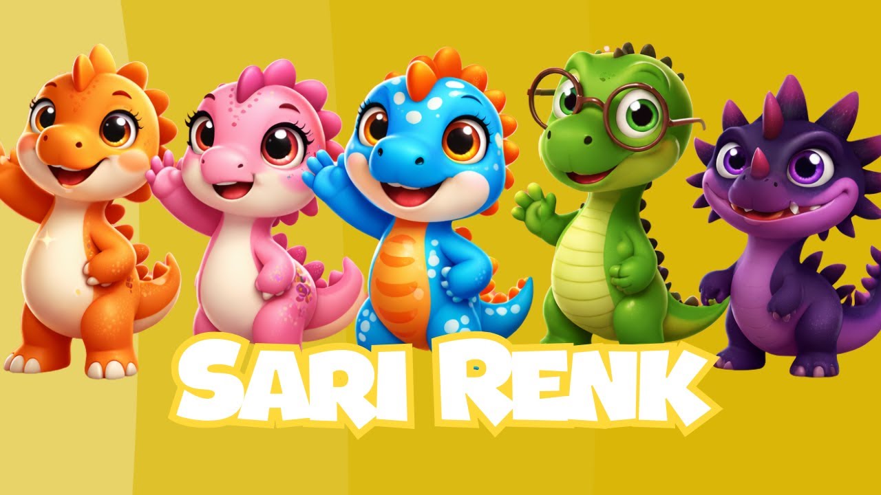 Sarı Rengi Öğreniyoruz | Pofi ve Arkadaşları ile Renkler 🦖💛