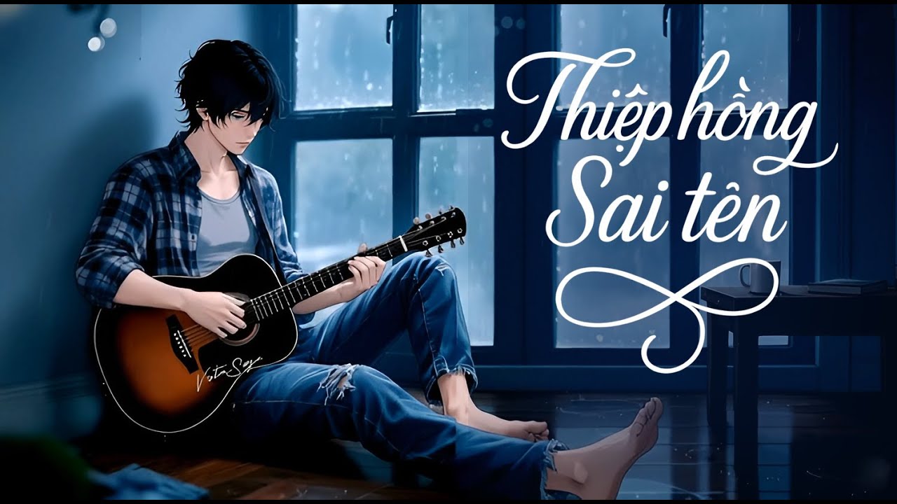 THIỆP HỒNG SAI TÊN - NGUYỄN THÀNH ĐẠT (Acoustic Cover | Lyrics Video) | Trạm Âm Nhạc