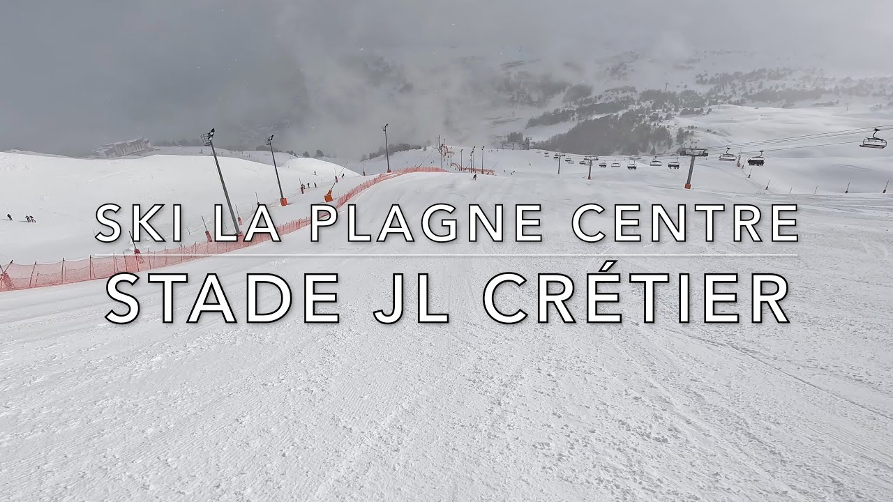 SKI LA PLAGNE 4K Becoin ↘︎ Stade de slalom JL Cretier