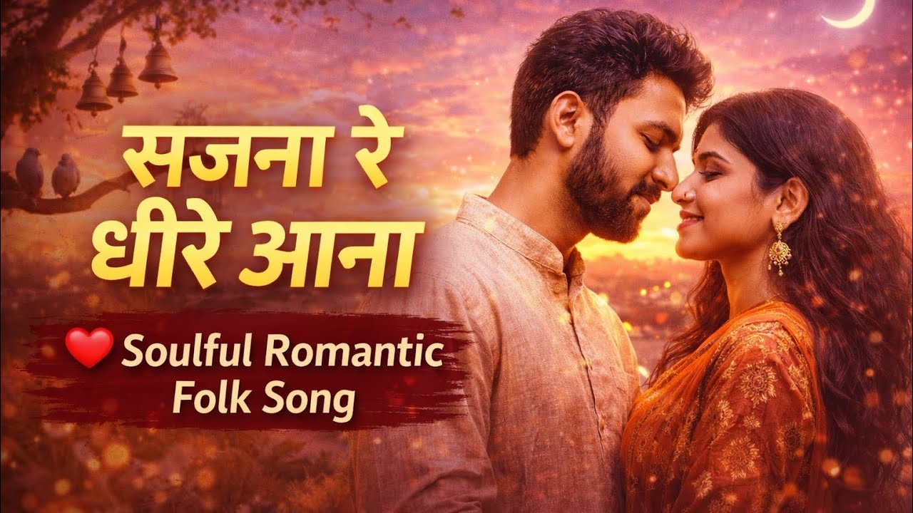 सजना रे धीरे आना ❤️ | Soulful Romantic Folk Song | Heart Touching Hindi Love Song