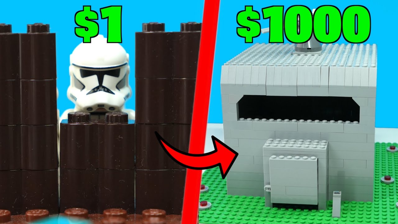Бункер из &laquo;Звездных войн&raquo; за 1 доллар против бункера за 1000 долларов в LEGO...
