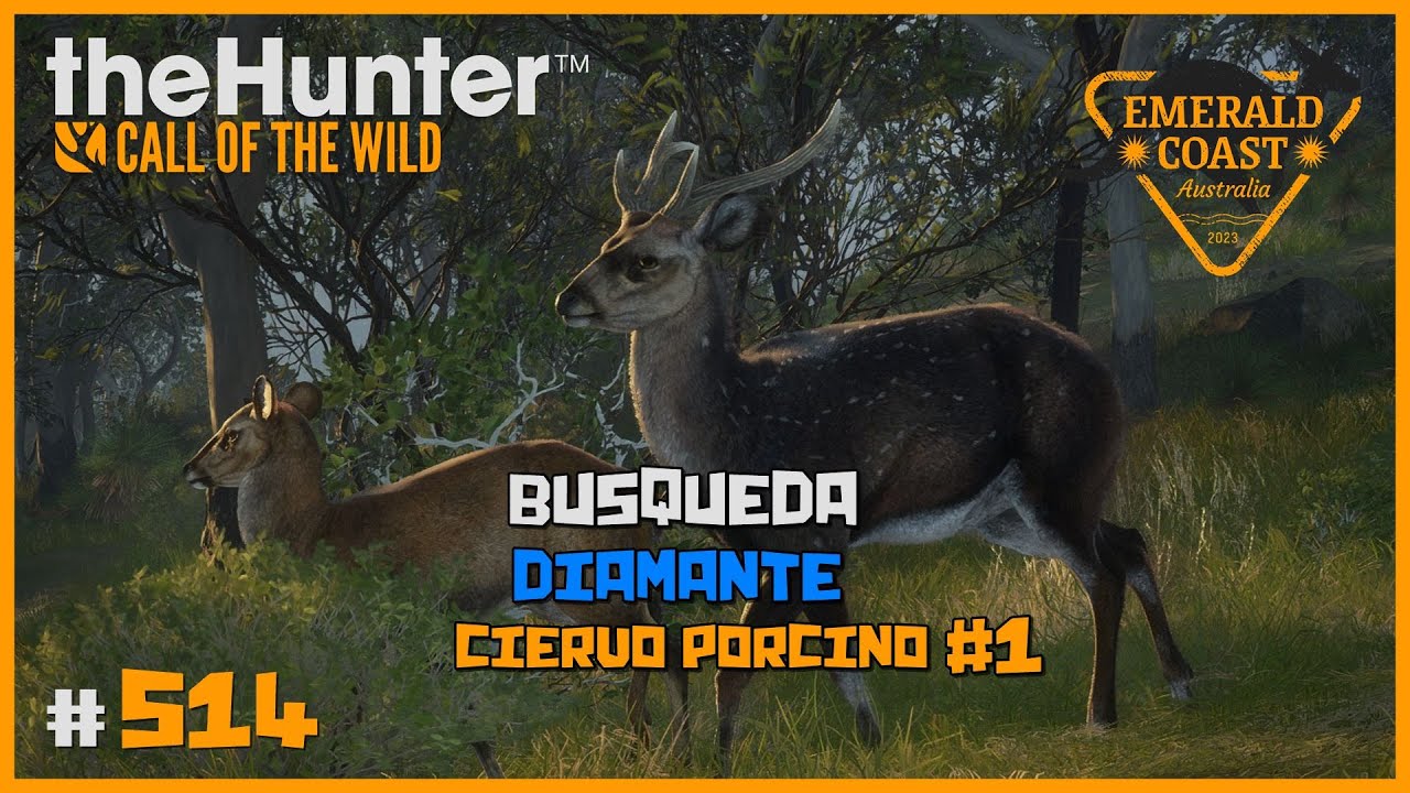 EMPEZAMOS BÚSQUEDA DE DIAMANTES EN EMERALD COAST - CIERVO PORCINO | 🦌theHunter: CotW #514