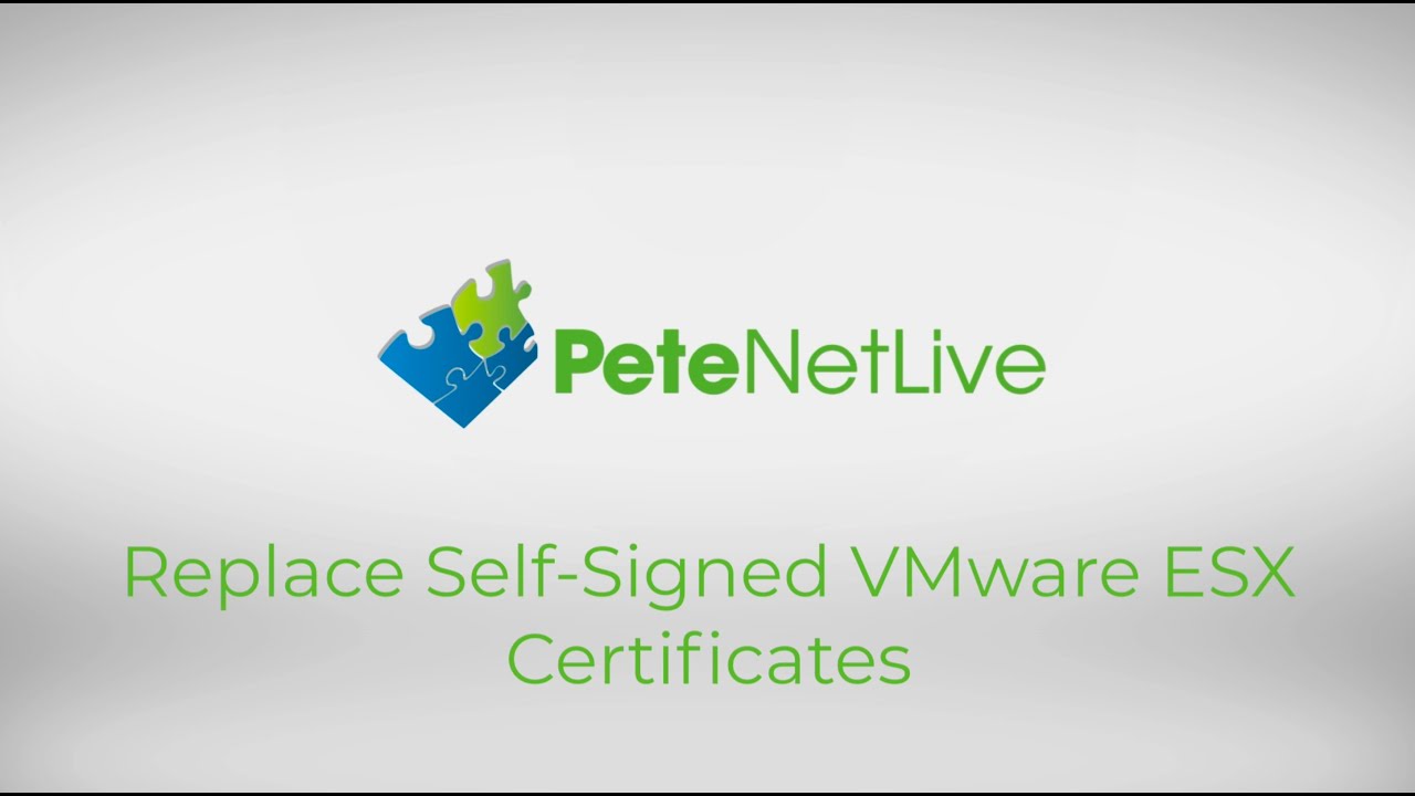Replace ESX Certificate