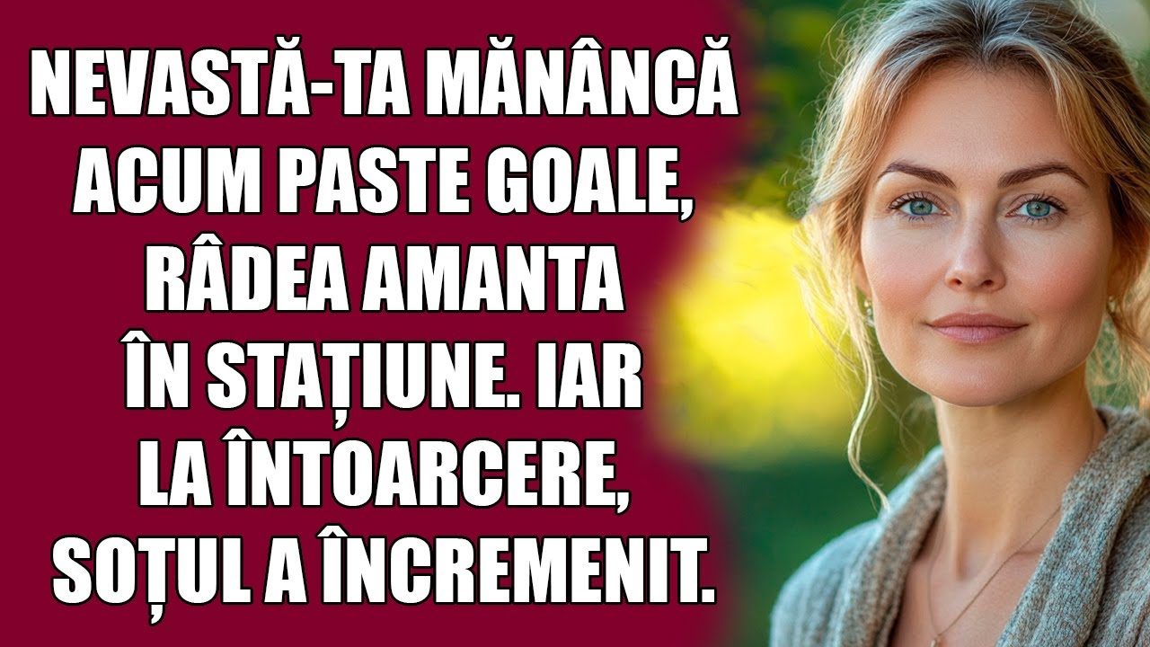Nevastă-ta mănâncă acum paste goale, râdea amanta în stațiune. Iar la întoarcere, soțul a încremenit