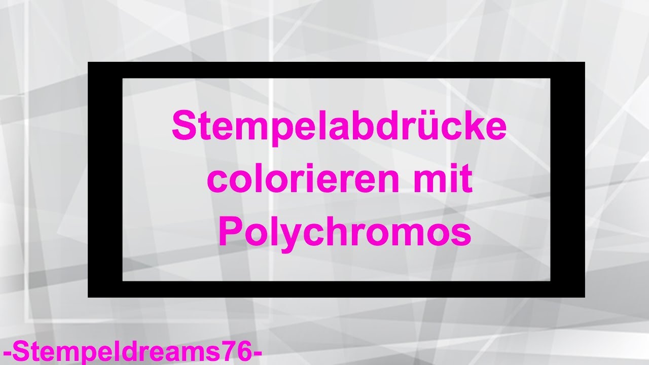 ✍️Stempelabdrücke colorieren mit Polychromos✍️ --[Tutorial/deutsch]--