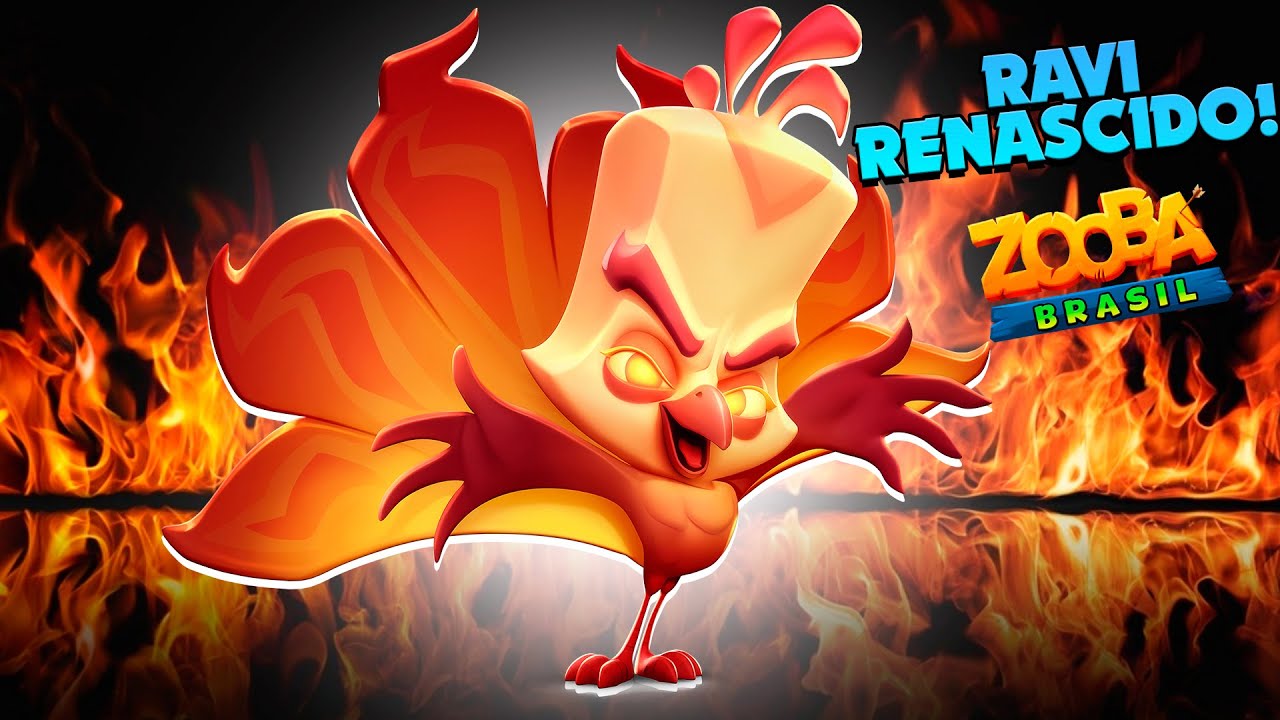 TESTEI O RAVI RENASCIDO NOVA SKIN F&Ecirc;NIX CHEGOU! ZOOBA: Jogo de Batalha Animal!