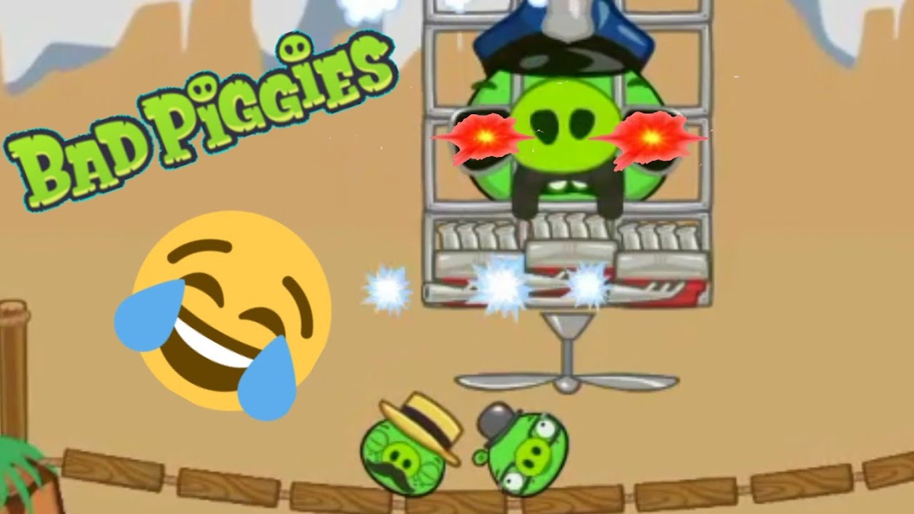 Смешные моменты в Bad Piggies😂
