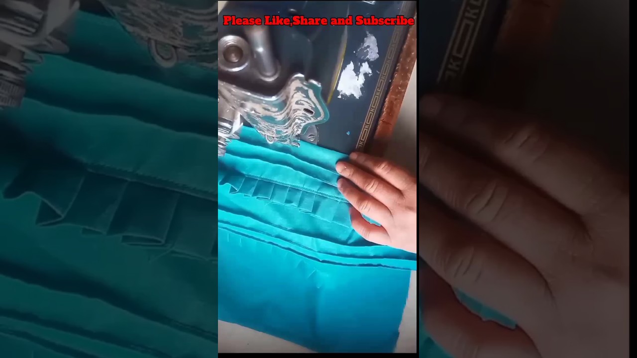 Pintex and frill Trouser design cutting and stitching #short #shorts #youtubeshorts #trendingshorts
